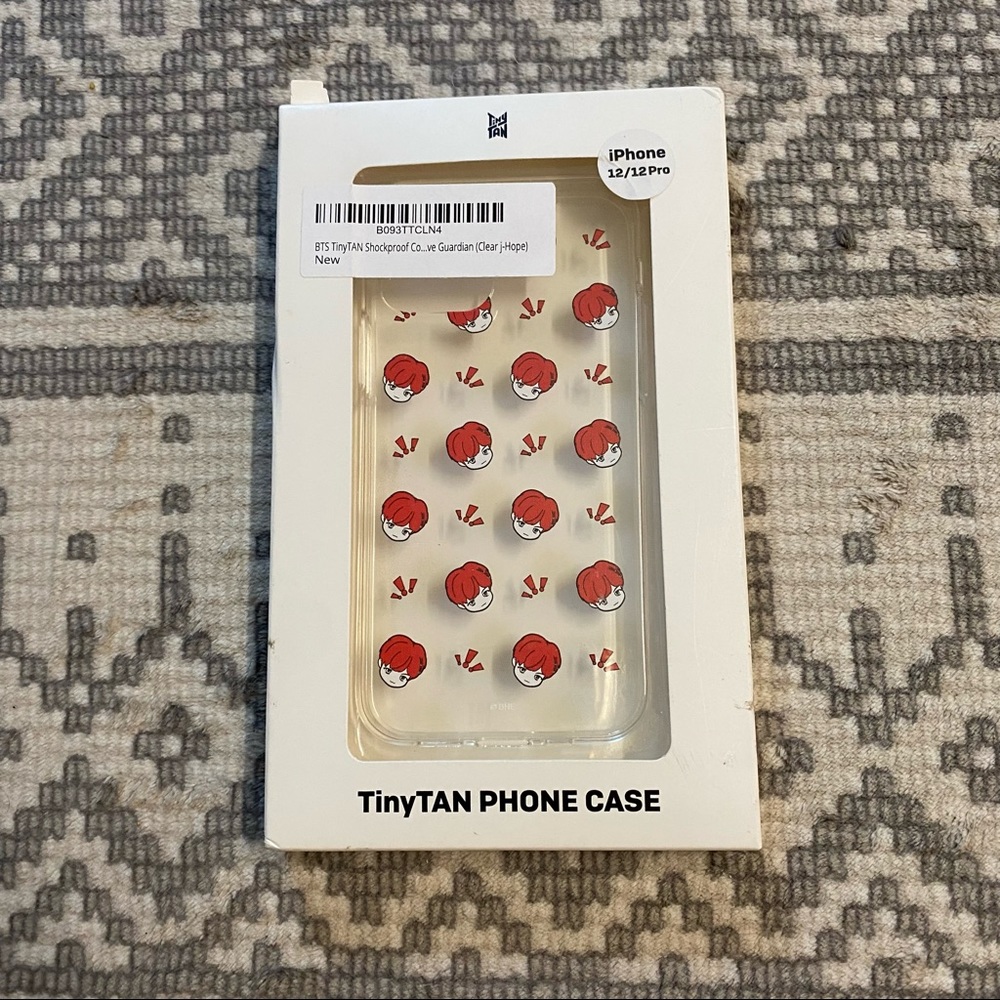 TinyTan BTS J-Hope Clear iPhone 12/12 Pro Case